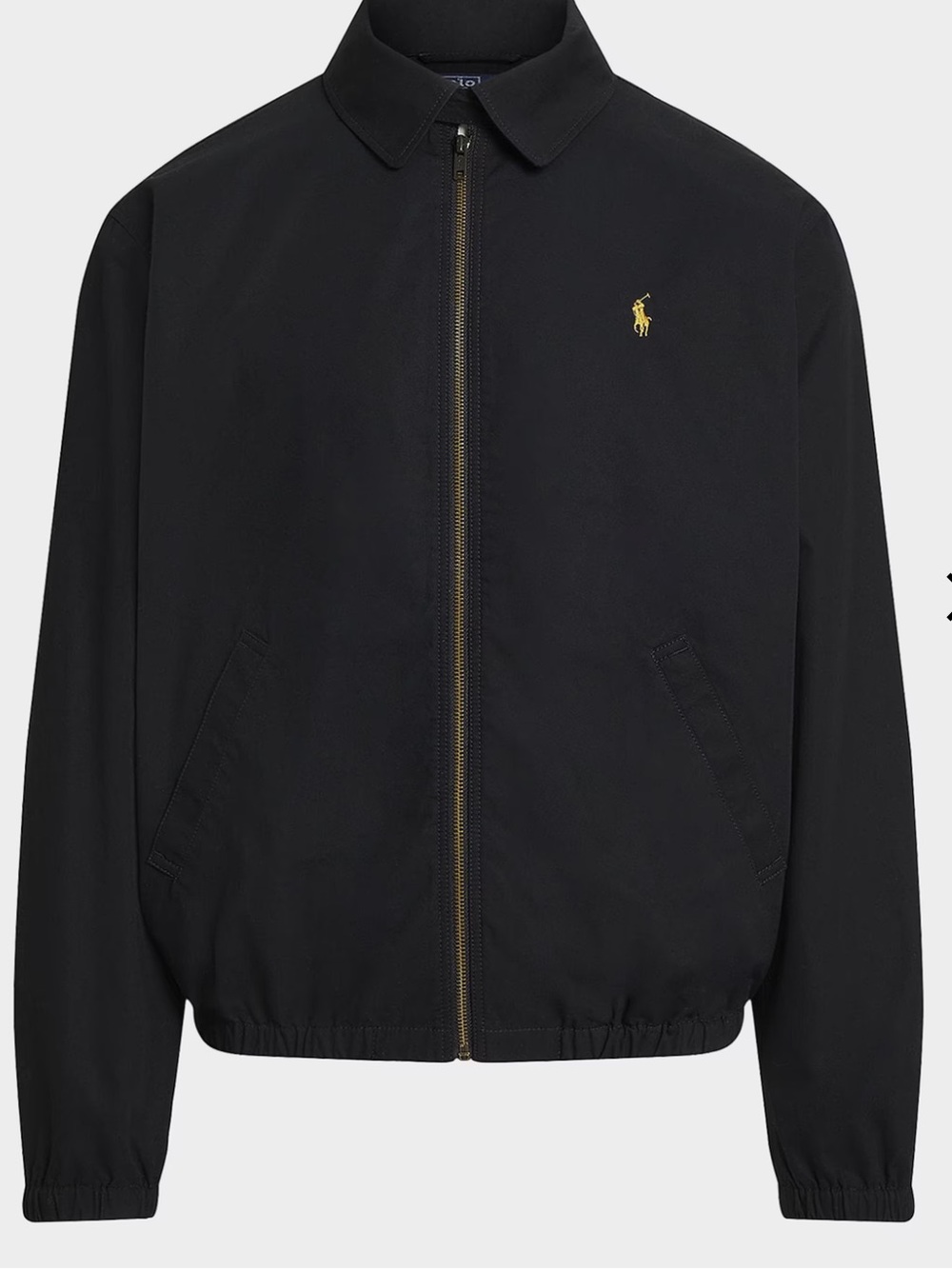 Polo Ralph Lauren Black Bi-Swing Windbreaker Jacket Men’s Size XL